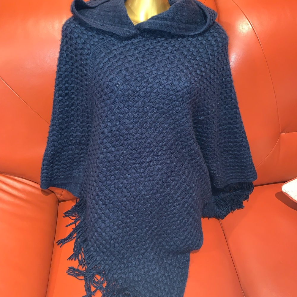 Beautiful hooded poncho